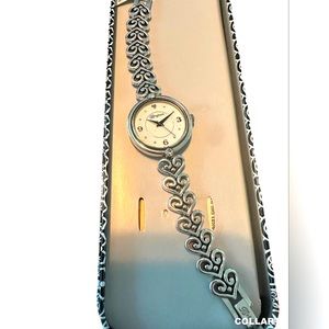 Brighton Seville Alcazar Heart Silver Watch NWT